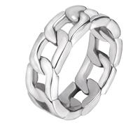 ifundom Bague à Maillons en Acier Inoxydable Ajourée pour Homme Taille 11 Couleur Gris Acier Bague Gourmette Épaisse en Titane Accessoire Élégant pour Fêtes Soirées et Usage
