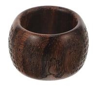 ifundom Bague en Bois Naturel Tiger Eye Gravure Bouddhiste du Texte Sacré du Cœur Bague Rétro Fine pour Homme Bijou Décoratif Unique et Confortable à Porter