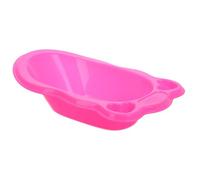 ifundom Bain Miniature en Plastique Rose Fuchsia, Petite Cuve pour Poupée, Ensemble Décoration Maison de Poupée, Accessoires Salle de Bain pour Jeu D’Imitation