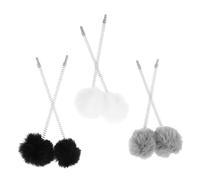 ifundom Balle à Ressort pour Chat 6 Pcs Peluche Lapin Imitation Accessoires pour Arbre à Chat Jouets Interactifs Suspendus D’Éveil pour Animaux D’Intérieur Stimulation et