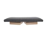 ifundom Banc Pliable en Bois Massif pour Contemplation et Yoga, Tabouret à Genoux Stable et Portable, Chaise de Prière Inclinée Couleur Gris Foncé, Accessoire Multifonction pour Détente