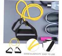 ifundom Bande Élastique Yoga TPE Multifonction avec Poignées Confortables pour Musculation Étirements et Renforcement Traction Élastique Jaune pour Fitness et Rééducation