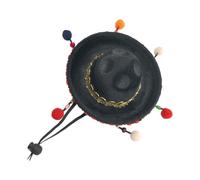 ifundom Bandeau Accessoire Coiffure Cheveux Noir Style Bohème Mexicain en Tissu Léger et Créatif Non Décolorant pour Carnaval ou Bal