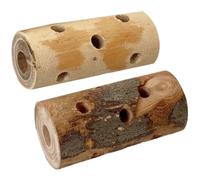 ifundom Bâtonnets à Mâcher en Bois De Pomme Naturel pour Petits Animaux Jouets De Dentition pour Lapins Et Cochons d'Inde 2 Pièces Usage Intérieur