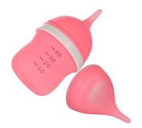 ifundom Biberon pour Chatons et Chiots 11,5 Cm Rose Tétine en Silicone Souple, Kit D’Allaitement Alimentaire Sûr en Matériau Qualité Alimentaire, Anti-coliques, pour Nourrir -nés et
