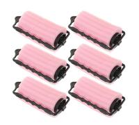 ifundom Bigoudis Souples en Éponge 6 Pièces pour Cheveux Longs, Rouleaux sans Chaleur 4 CM, Boucles de Fleur de Poirier, Outil de Coiffure pour Dormir