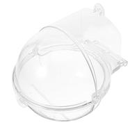 ifundom Bird Bath Box Suspendue pour Perruche Et Perroquet Bac à Bain Compact Plastique Transparent Multi-Usage pour Oiseaux Cage Facile à Nettoyer