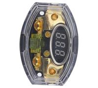 ifundom Bloc de Distribution de Masse pour Voiture avec Fusible Numérique Porte-fusible Étanche et Protection Surcharge Support Audio Robuste Écran de Contrôle Réel