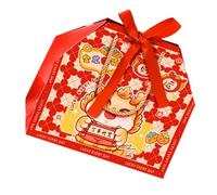 ifundom Boîte à Biscuits de Fête Dragon 2024 Grosse Taille en Papier Doré Ruban, Coffret D’emballage Présent pour Nouvel An Chinois, Boîte à Friandises Festive pour Famille et Événements