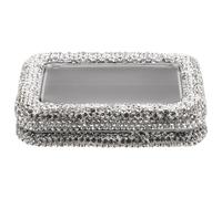 ifundom Boîte à Médiators en Fer-Blanc Robuste Strass Fenêtre Transparente Protection Anti-Poussière Étui Portable pour Guitare Acoustique Électrique et Basse Coffret de Rangement