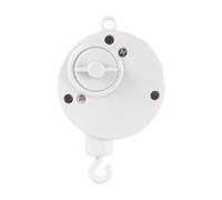 ifundom Boîte à Musique pour Bébé à Remontage Crochet Pivotant, Mobile Musical Blanc pour Lit, D’éveil Sensoriel Clochette, Adapté pour Berceau et Poussette, Éducatif Infantile