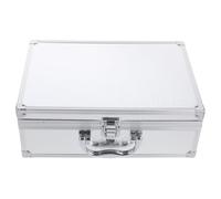 ifundom Boîte à outils en aluminium valises support de stockage d'outils boite rangement outils caisse de rangement outillage boîtier en alliage d'aluminium mallette à outils en métal