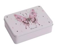 ifundom Boîte de Rangement en Fer Rectangulaire Petite Boîte Métallique avec Couvercle pour Bonbons et Biscuits Décorative Couleur Lait Maison Occasions Spéciales