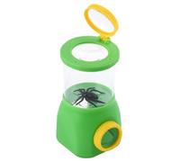 ifundom Boîte Loupe Observation Insectes pour Garçon Fille Outil Exploration Extérieur avec Double Loupe Et Compartiment De Stockage Vert