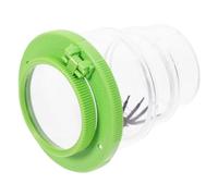 ifundom Boîte Loupe Portable d'Observation des Insectes pour Garçon et Filles Loupe Grossissante 3 Sections Bocal Transparent en Plastique Vert Clair Accessoire pour Exploration en