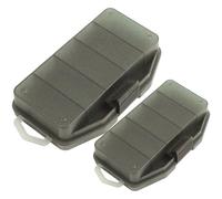 ifundom Boîtes à Pêche Pratiques en Plastique 2pcs Cinq Compartiments Transparents pour Rangement Matériel de Pêche Seule Couche Maison