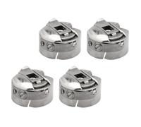 ifundom Boîtier de Canette en Métal Argenté Accessoires Couture Pratiques Lot de 4 Pièces Remplaçables pour Machine à Coudre Domestique pour Machines Anciennes