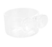 ifundom Bol Alimentation Transparent pour Aquarium avec Ventouse Distributeur Pratique pour Crevettes Poissons et Petits Reptiles Maintien Propre du Réservoir Facile à Fixer