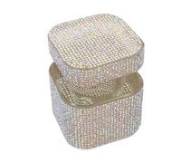 ifundom Bol en Verre pour Manucure Design Cristal Élégant, Tasse à Brosse Robuste et Multifonction pour Salons Professionnels et Artistes Ongulaires