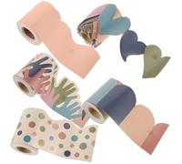 ifundom Bordures pour Tableau d'Affichage Étanches sans Colle 5,7 X 10 M Rose Design pour Salle de Classe et Enseignants