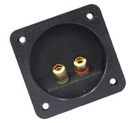 ifundom Bornier Carré 80mm ABS Alliage Résistant à L'humidité Noir | Transfert Audio Stable, Installation Facile, Résistant à Poussière, Boîte de Jonction pour Câbles