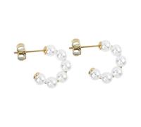 ifundom Boucles D’Oreilles en Perles Fantaisie Clous D’Oreilles Petits Cercles Accessoires Bijoux pour Femmes et Filles Légères et Élégantes pour Tenue Quotidienne et Soirée