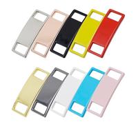 ifundom Boucles de Chaussures en Métal Inoxydable 10 Pièces Décoratives Multicolores pour Lacets Accessoires DIY pour Baskets et Chaussures de Sport