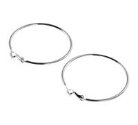 ifundom Boucles D'oreilles Créoles en Argenté 925 Sterling, Grandes Rondes 5 Cm, Légères et Hypoallergéniques, Boucles D'oreilles Pendantes pour Femmes, Bijoux Élégants pour Fête et Usage