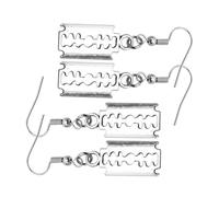 ifundom Boucles D'oreilles Pendantes Punk Lame de Rasoir en Alliage Argenté Ancien, Accessoires pour Femmes, Bijoux Gothiques pour Soirées et Présents, Lot de 2 Paires