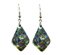 ifundom Boucles D'oreilles Pendentif Coquille D'ormeau Angulaire Naturel Alliage Féminines Mode Travail Shopping Multicolore Env 5 Cm Couleur Aléatoire