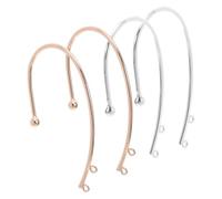 ifundom Boucles d'Oreilles sans Percage en Métal 2 Paires Clips Manchette et Bandeau pour Fabrication Bijoux et Sorties