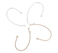 ifundom Boucles D'oreilles sans Perçage Manchette à Clips en Métal Kc Doré et Argenté, Accessoires Hypoallergéniques pour Création Bijoux Femme, Kit DIY Contour D'oreille Léger