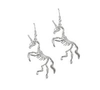 ifundom Boucles Oreilles Femme Alliage Grandes Boucles Vintage Squelette Licorne Bijoux Mode Punk Légers pour Filles Originales