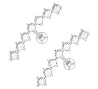 ifundom Boucles Oreilles Grimpeuses Zircone pour Femmes Design Élégant et Confortable pour Occasions Spéciales et Usage Quotidien