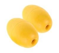 ifundom Bouée Ovale Flottante PVC Jaune 2 Pièces, Flotteur Ancre Kayak Bateau, Stabilisateur Dérive Multi-usages, Ensemble Flottants Pêche Et Navigation Marine