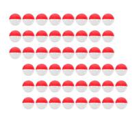 ifundom Boule Torsadée Vide 70mm Rouge et Blanc, Lot de 50 en Plastique Léger pour Distributeur Automatique de Bonbons, pour Fêtes, Emballages Présents et Sachets de Friandises