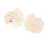 ifundom Boules de Bain Exfoliantes en Ramie et Coton, Effet Massage Doux et Décontamination Profonde 2pcs Bain