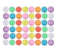 ifundom Boules de Tombola Translucides 45mm en Plastique 50 Pièces Multicolores pour Jeux de Société, Loterie et Divertissement, Capsules à Ouvrir pour Fêtes et Chasses au Trésor