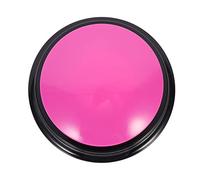 ifundom Bouton Chien Interactif D'enregistrement Sonore Solide en Plastique Rose Fuchsia, Jouet De Communication pour Animaux De Compagnie, pour Chien, Chat Et Famille