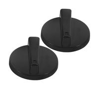 ifundom Bouton de commande en plastique 2pcs pour cuiseur à pression électrique et cuiseur à riz, minuterie universelle, noir, remplacement pour bureau et cuisine