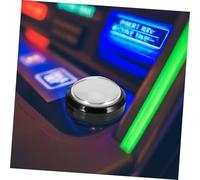 ifundom Bouton Poussoir de Jeu Blanc Lumineux Bouton de Remplacement Auto Réinitialisant pour Machine Arcade Facile à Installer pour Compétition et Divertissement