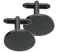 ifundom Boutons Manchette Rond Acier Inoxydable pour Chemise Homme Accessoires Métalliques Polyvalents Design Double Face Brossé Adaptés Cérémonie et Usage Quotidien