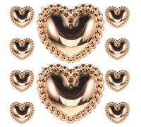 ifundom Boutons Métalliques Vintage à Coudre 15 Mm, Lot de 10 Pièces Couleur Or pour Manteau, Veste et Costume, Boutons DIY pour Vêtements de Rechange et Créations Artisanales