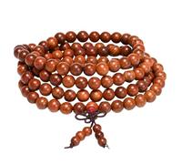 ifundom Bracelet Bois Perles Bois Naturel Tradition Bouddhiste Unisexe Cadeau Fête des Pères Chic Bijou Homme Femme