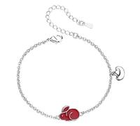 ifundom Bracelet Humeur Changement Couleur Température Lapin Chinois Breloque Femme Chaîne Bracelet Rouge pour Adolescentes Filles Style