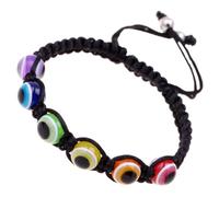 ifundom Bracelets Œil Maléfique Tressés 2pcs en Résine Légère Ornement de Main, Symbole de Protection et Décoration de Poignet pour Présent Saint-valentin