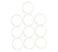 ifundom Bracelets Joncs Style Délicat et Mode Légers et Faciles à Porter Lot de 10 en Fer Doré Décoration de Poignet pour Femmes et Filles pour Anniversaire