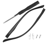 ifundom Branche de Lunette de Rechange de Bras Noir 1 Paire en TR90 Kit de Réparation Facile à Installer Résistants et Pratiques pour Lunettes