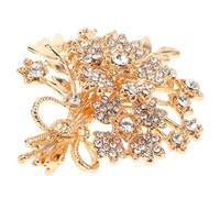 ifundom Broche Arbre à Argenté en Cristal pour Femme Broche Vintage en Cristaux Dorés Accessoire Amulette Élégant Épingle de Fixation Robuste pour Tenues Quotidiennes et Cérémonies