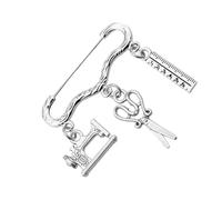 ifundom Broche Créative Couture Épingle Machine à Coudre et Ciseaux Design Original pour Accessoire Vêtements Tailor Party